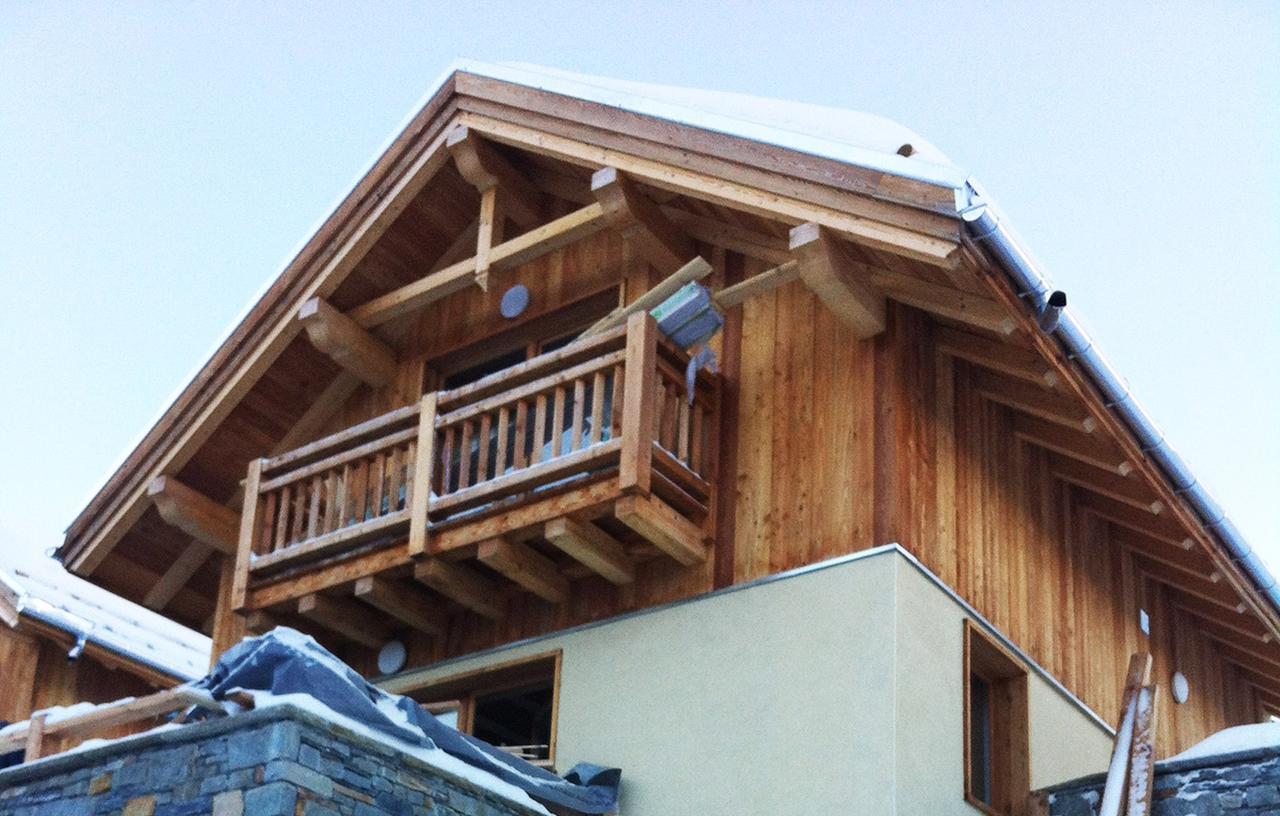 Villa Odalys Chalet Le Pure Altitude Valloire Exterior foto