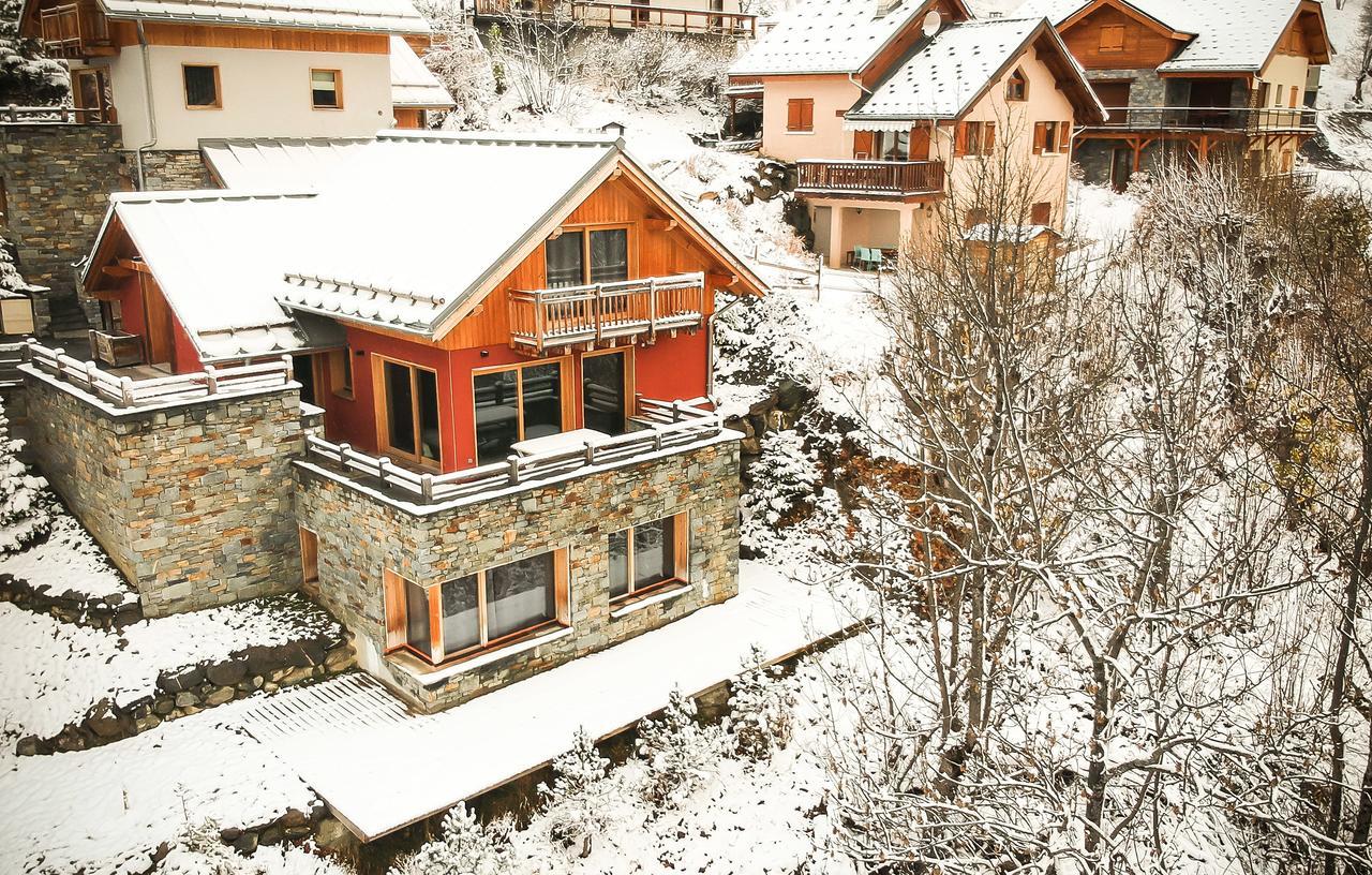 Villa Odalys Chalet Le Pure Altitude Valloire Exterior foto